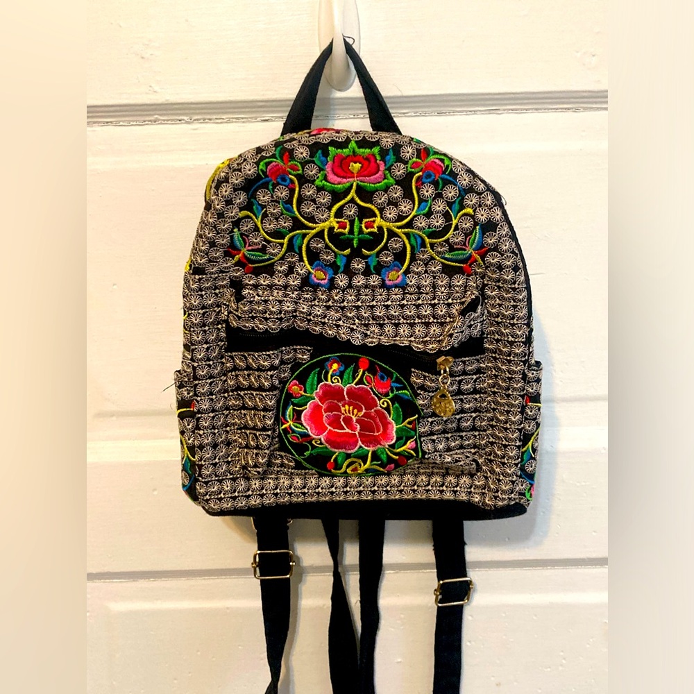 Boho Backpack Euc - image 1